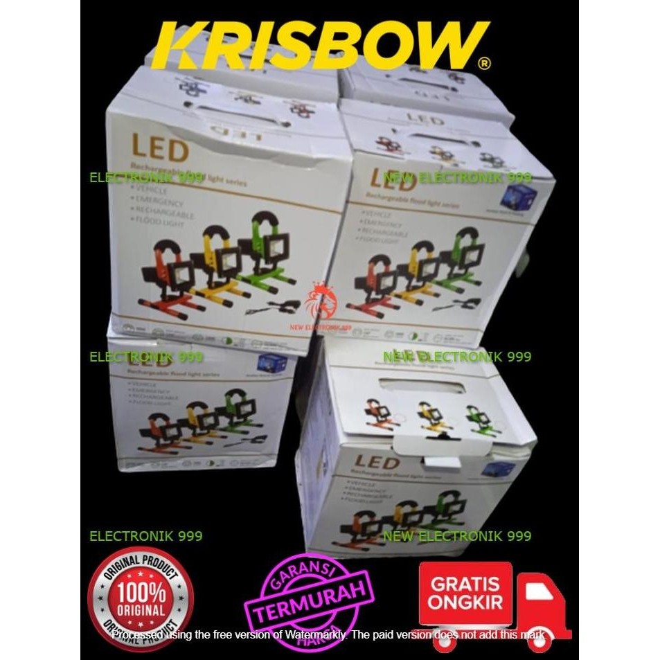 BEST DEAL KRISBOW LED WORKLIGHT 50 WATT RECHARGEABLE KRISBOW LAMPU SOROT LED