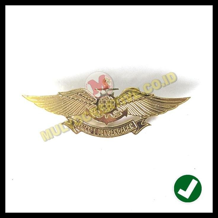 TERMURAH WING ATRIBUT SEKOLAH LENCANA LOGO SEKOLAH SMK PANGANDARAN 