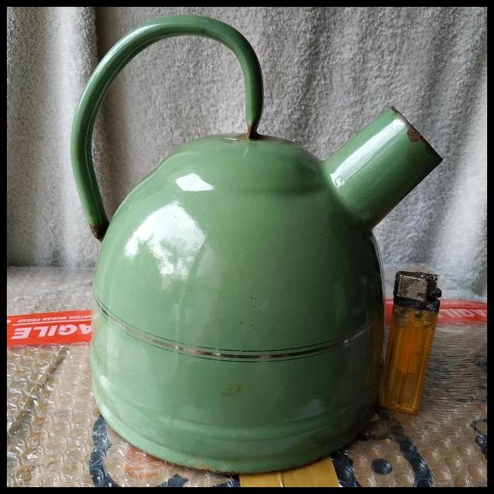 TERMURAH PAJANGAN TEKO ENAMEL HIJAU UNIK 