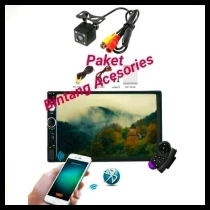 TERBARU HEAD UNIT DOUBLE DIN MOBIL YARIS BAKPAO DAN KAMERA MUNDUR 