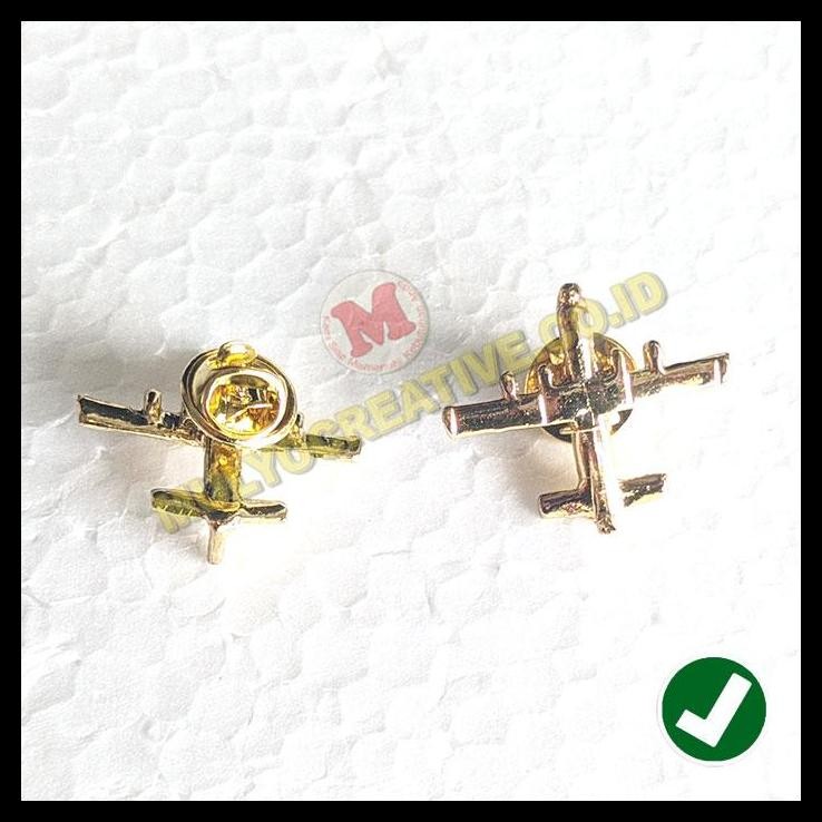 GRATIS ONGKIR PIN PESAWAT HERCULES - PIN MINIATUR PESAWAT HERCULES BAHAN KUNINGAN 