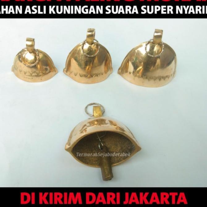 Lonceng Sapi Kuningan Klontongan Sapi Kuningan Genta Kuningan Bandul Sapi Bahan Kuningan