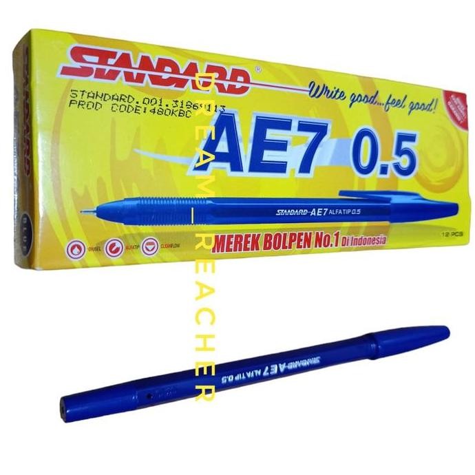 Up Pena Standar Ae70.5 Merah /Biru /Hitam Isi ( 12 Pcs ) Stationery