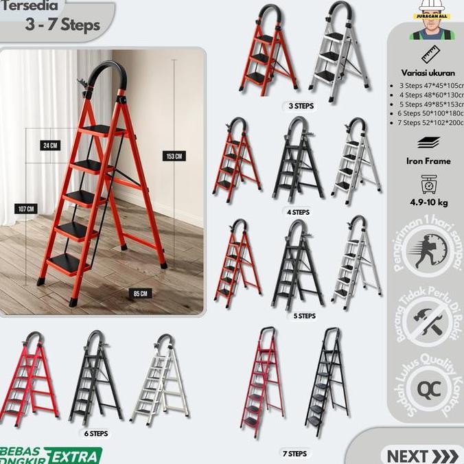 Tangga Lipat/Tangga Portable/Tangga Besi/Tangga Lipat Alumunium
