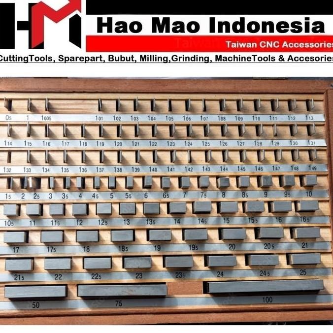Block Gauge 103Pcs/Set 1 Grade 0 Grade Caliper Block Gauge Ernz