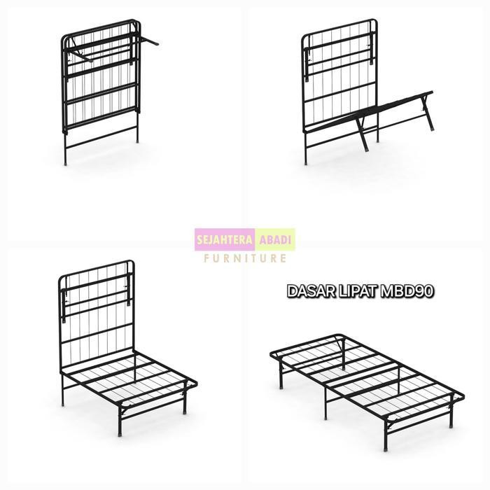 Ranjang Besi Lipat, Tempat Tidur Lipat Besi, Divan Besi Lipat, Dipan, Metal Bed Dasar Lipat Mbd Pira
