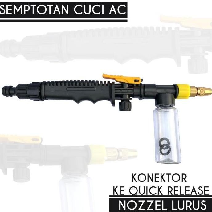 Set Handel Sprayer Cuci Ac Dilengkapi Dengan Tabung Sabun Nozel Lurus