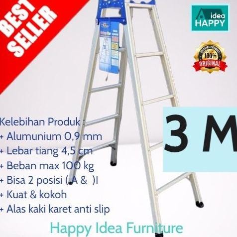 Tangga Lipat Aluminium 3 M Tangga Serbaguna Galaxy Star