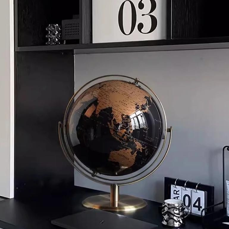 

Metal Base World Globe, Rotating World Globe With Stand, For Children To Learn, For Classroom Geography Education