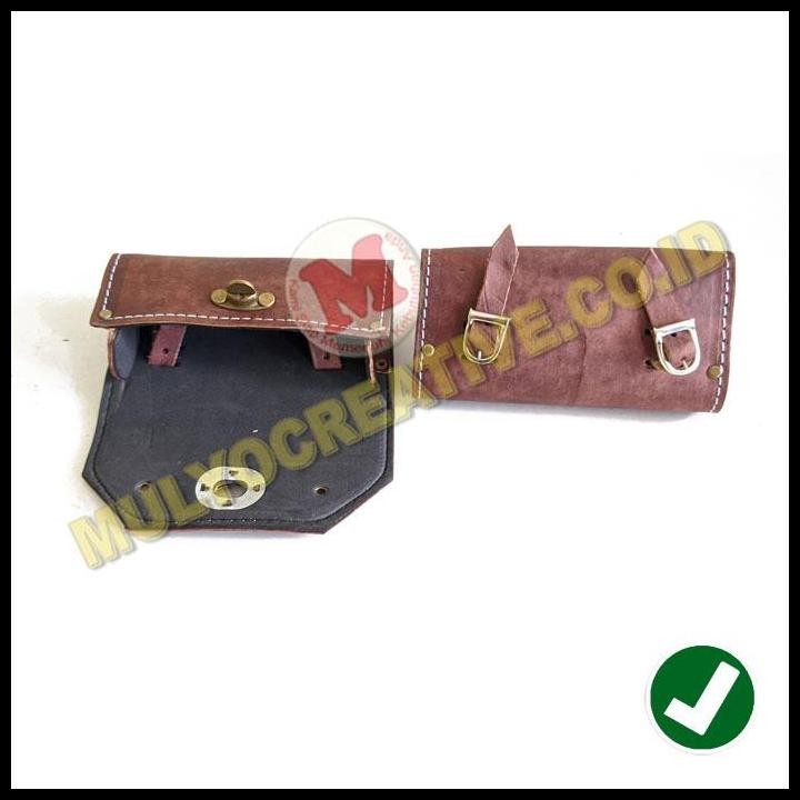 HOT DEAL AKSESORIS SEPEDA ONTHEL - TAS SADEL KLASIK TAS KECIL BAHAN KULIT 
