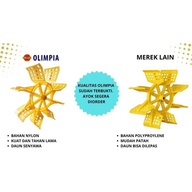 IMPELLER KINCIR AIR TAMBAK AERATOR KOLAM IKAN KIPAS TAMBAK AIR OKSIGEN