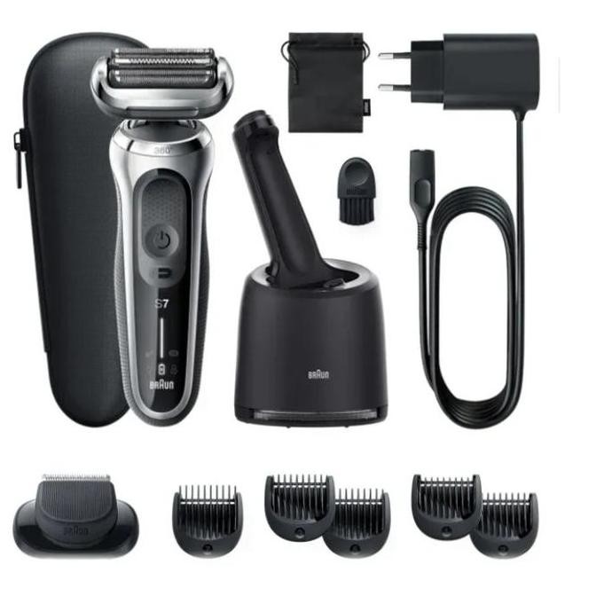 

Braun Series 7 71-S7500cc Flex Electric Shaver for Men - Rechargeable Wet & Dry Electric Razor with Trimmer & Smart Care Center