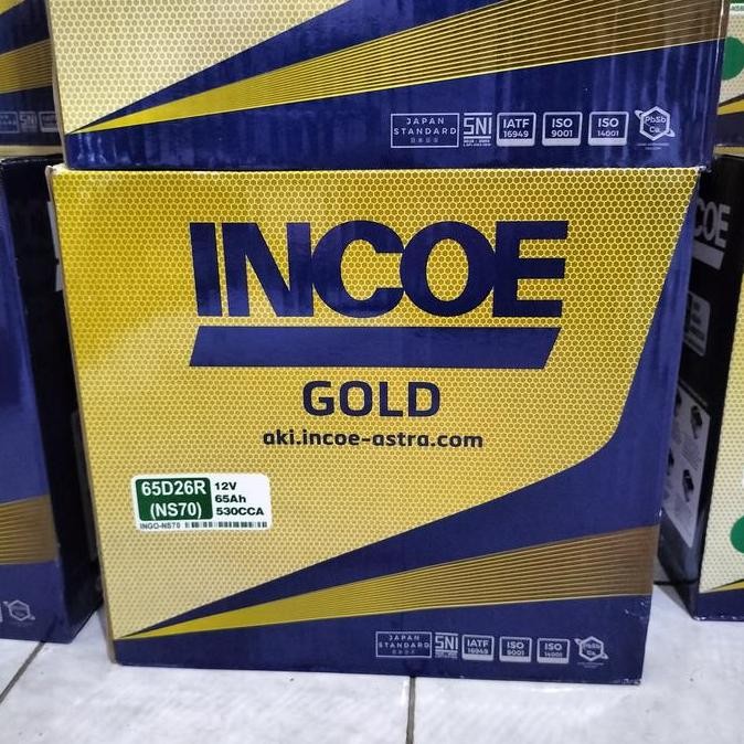Incoe Gold NS70 aki basah