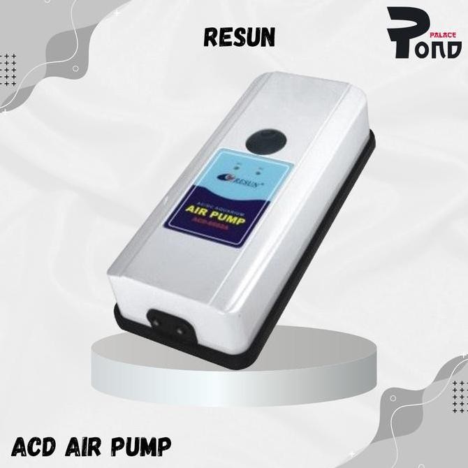 RESUN ACD6602 SILENT POMPA UDARA AERATOR AC DC OTOMATIS AQUARIUM