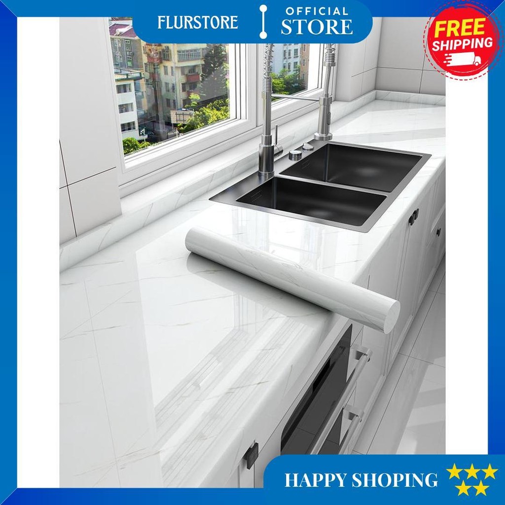 Papan Stiker Dinding Tekstur 300*60Cm Wallpaper Dinding Kabinet Untuk Kamar Tidur Dapur Kamar Mandi 