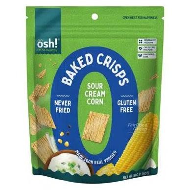 

Oh So Healthy Baked Crisps - Sour Cream Corn
