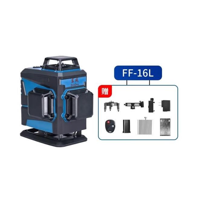 Laser level 16 line Mesin Self Leveling DONGCHENG FF-16L With Remote