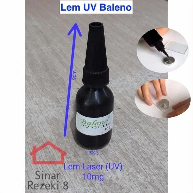LEM UV GLUE LASER KACA - LEM KUAT + TATAKAN BESI PEN PAKU 10G