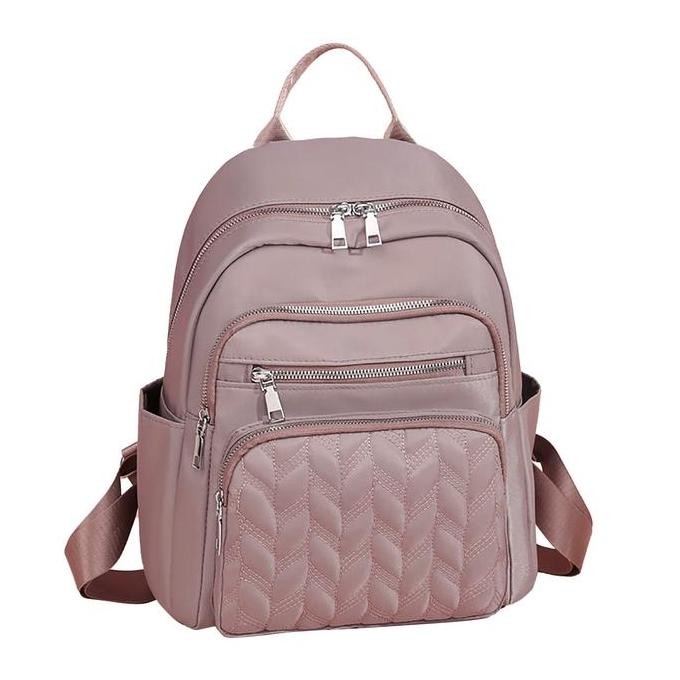 Taskulaku.id - Ransel Jotta | Tas Ransel Wanita Terbaru Bordir Waterproof Warna Hitam Cream Pink Sal