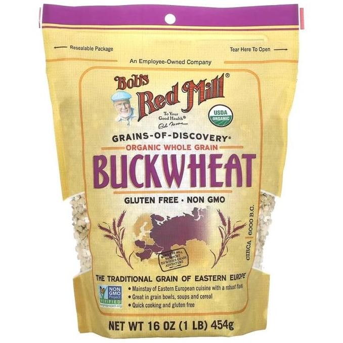 

Bob's Red Mill, Organic Buckwheat, Whole Grain, 16 oz (454 g)