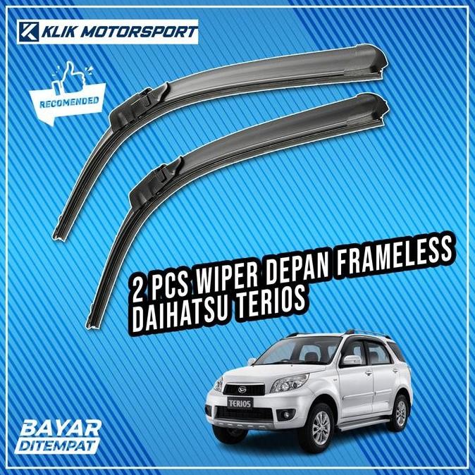 Wiper Daihatsu Terios Lama / Wiper Mobil Frameless - 1 Set Depan