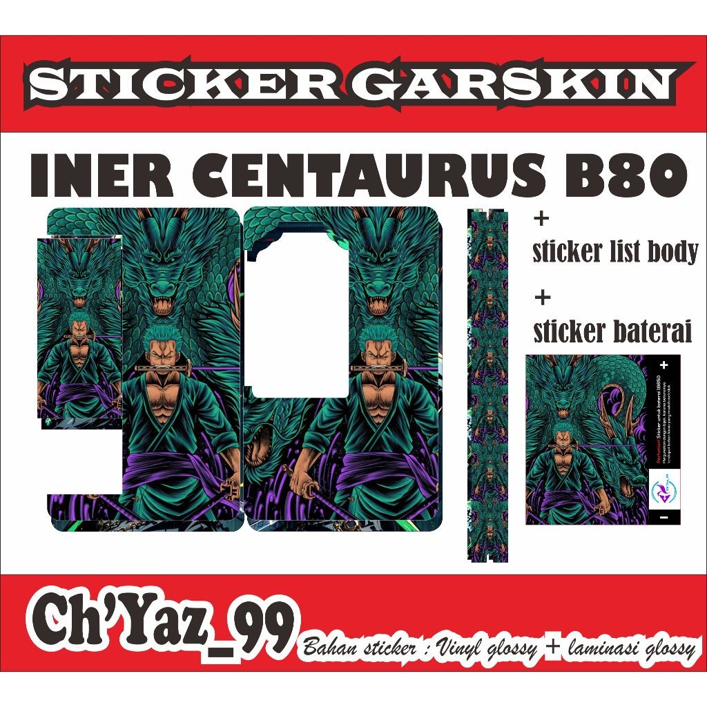

*Premium Quality* B80 One Piece L Garskin Custom Stiker Maxdecal Bkn Case COD