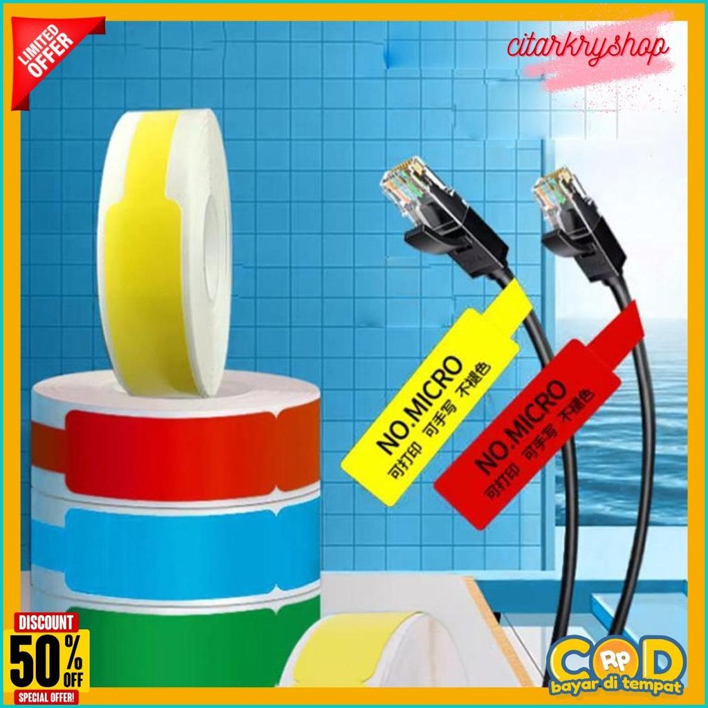 

Thermal Cable Label Sticker Stiker Label Kabel Untuk Niimbot D11 D110 Terlengkap Dan Termurah