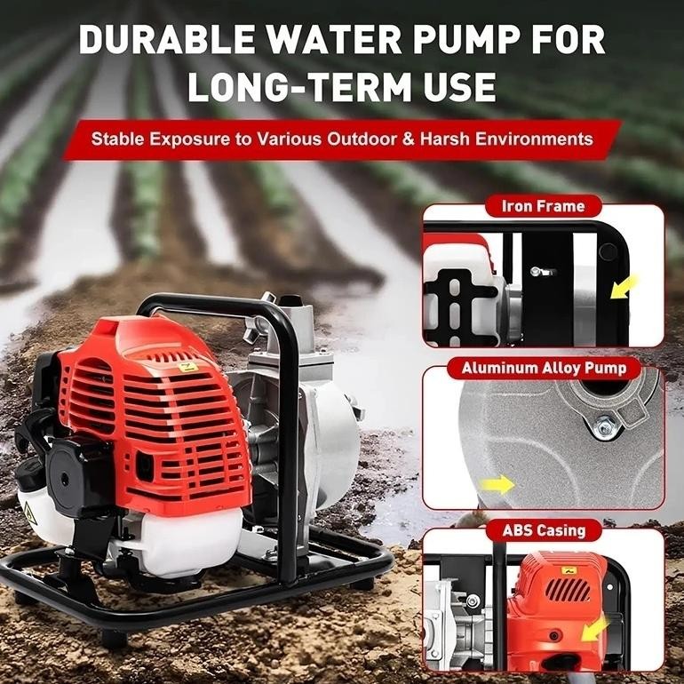 MESIN POMPA AIR BENSIN 1 INCH  POMPA IRIGASI ALKON WATER PUMP BENSIN POMPA AIR SAWAH  WATER PUMP