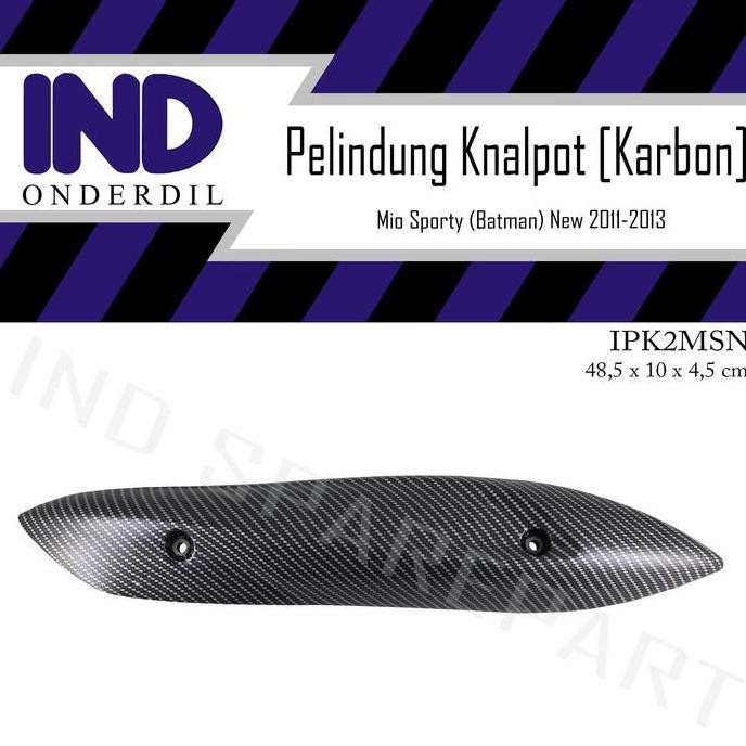 cover knalpot carbon mio sporty model batman aksesoris motor stylish anti panas