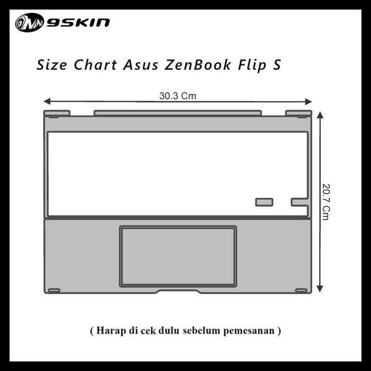 TERMURAH GARSKIN ASUS ZENBOOK FLIP S 3M CLEAR MATTE INSIDE 