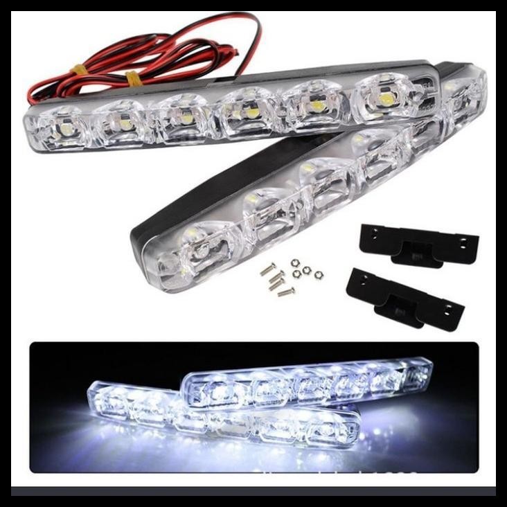 TERBARU LAMPU MOBIL LAMPU DRL 6 LED MATA PUTIH MOBIL ALL NEW YARIS 2020 KEBWAH 