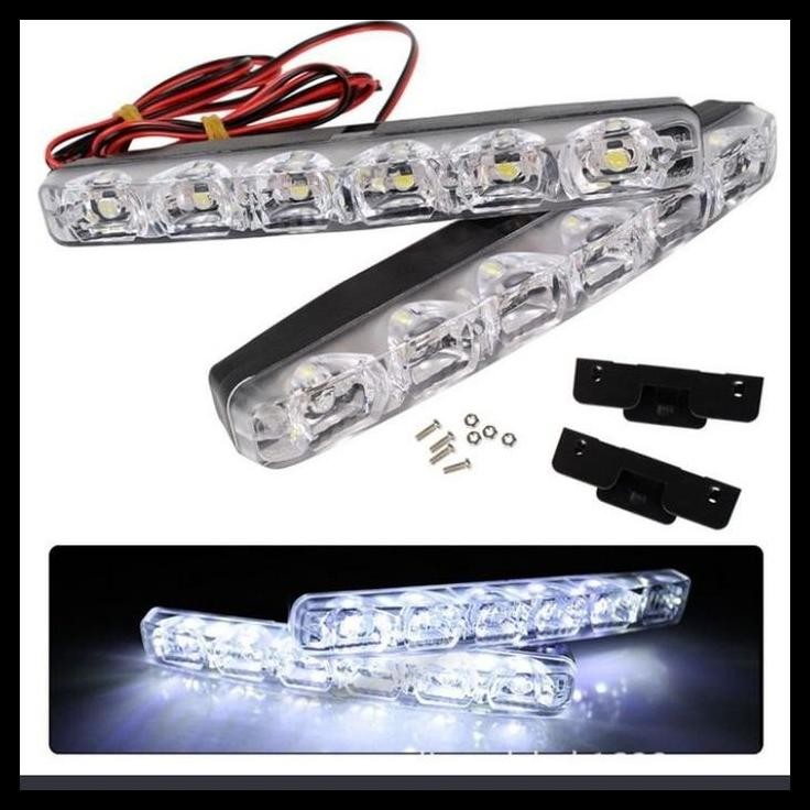 HOT DEAL LAMPU MOBIL LAMPU DRL 6 LED MATA PUTIH MOBIL OUTLANDER 
