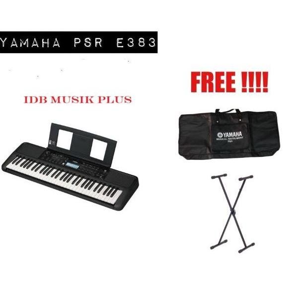 baru Keyboard Yamaha Psr E373 E 373 +Stand, Tas Original Yamaha
