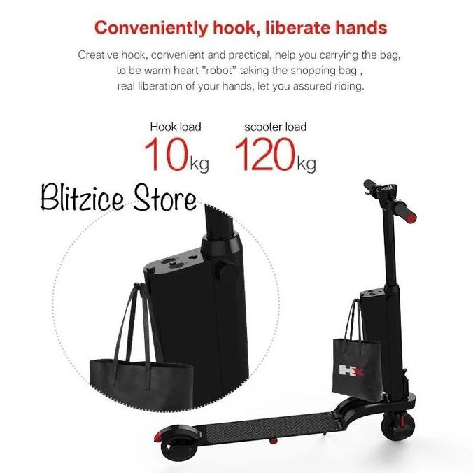 HX X6 Electric Scooter Backpack Mini Foldable Skuter Listrik Lipat