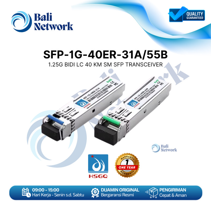 SFP-1G-40ER-31A&55B HSGQ 1.25G BIDI LC 40km SM 1330 / 1550nm