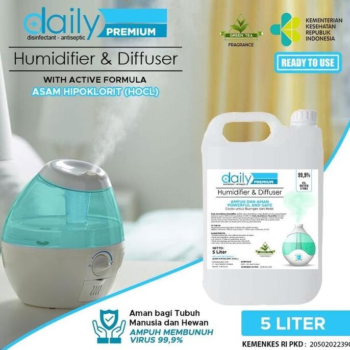 Cairan Desinfektan Khusus Humidifier Daily 5 Liter Aroma Greentea