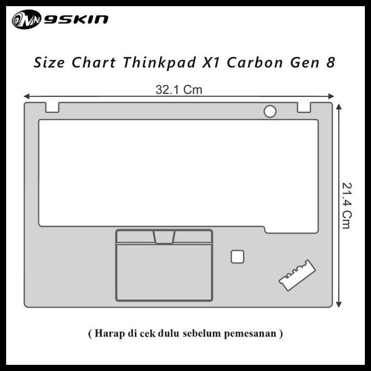 DISKON GARSKIN LENOVO THINKPAD X1 CARBON GEN 8 VYNIL BLACK CARBON INSIDE 