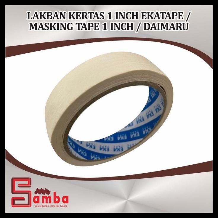 

TERBARU LAKBAN KERTAS 1 INCH EKATAPE / MASKING TAPE 1 INCH / DAIMARU !!!!!