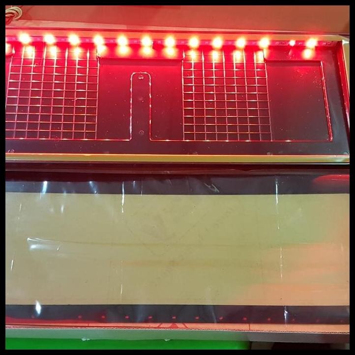 TERBARU DUDUKAN/PLAT NOMOR MOBIL AKRILIK IZY LAMPU 46CM ALL NEW AVANZA 
