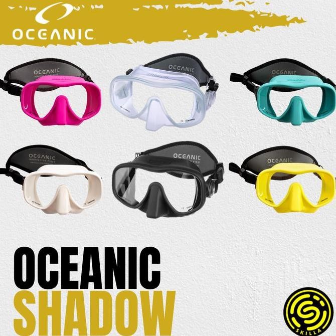 Oceanic Shadow Single Lens Frameless Diving Mask Dive Masker