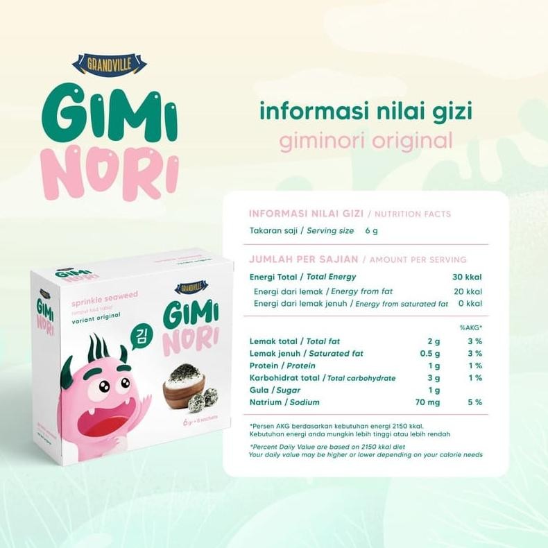 

Sale Grandville Gimi Nori Rumput Laut Tabur Original Single Pack Set-28