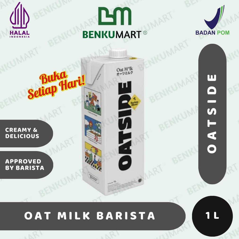 

Ready_Stock_Cod Oatside Barista Oat Milk 1L | Susu Oat Gandum Lactose & Dairy Free Be09