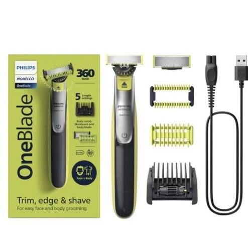 

Philips Norelco OneBlade 360 Face+Body Hybrid Electric Trimmer Shaver