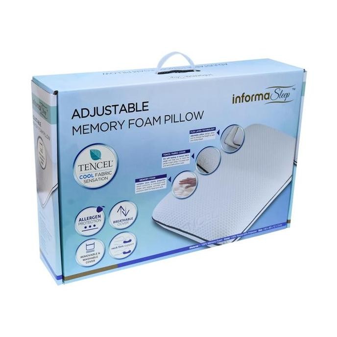 Informa Sleep Bantal Memory Foam Adjustable - Putih