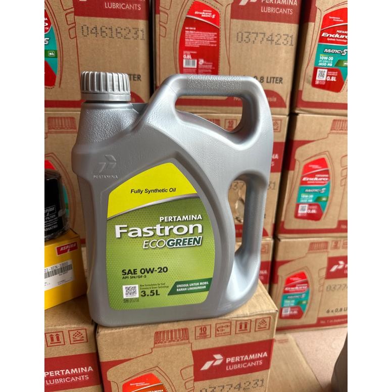 Paket Ganti Oli mesin dan Filter,Fastron Eco Green SAE 0W-20 Filter oli Ayla,Sigra,Sirion dan Xenia