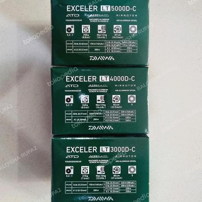 Reel Daiwa Exceler LT #GARANSIRESMI