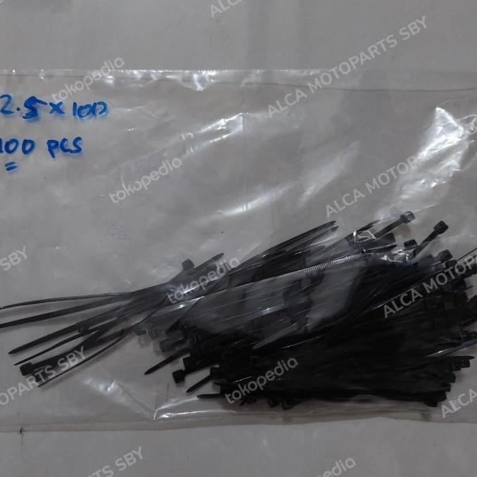 

Kabel Cable Ties Ti Tie 2.5 X 100 10 Cm 2.5 X 150 15 Cm (Isi 100 Pcs)