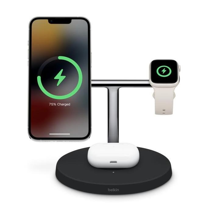 

Belkin BOOST CHARGE PRO 3-in-1 Wireless Charging Stand with MagSafe