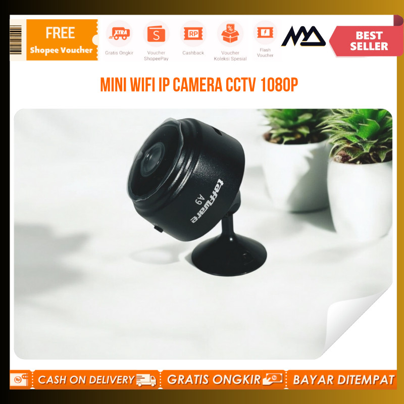 Kamera CCTV Mini WiFi IP Taffware 1080P / Kamera pengintai mini / Kamera CCTV kecil / Kamera CCTV