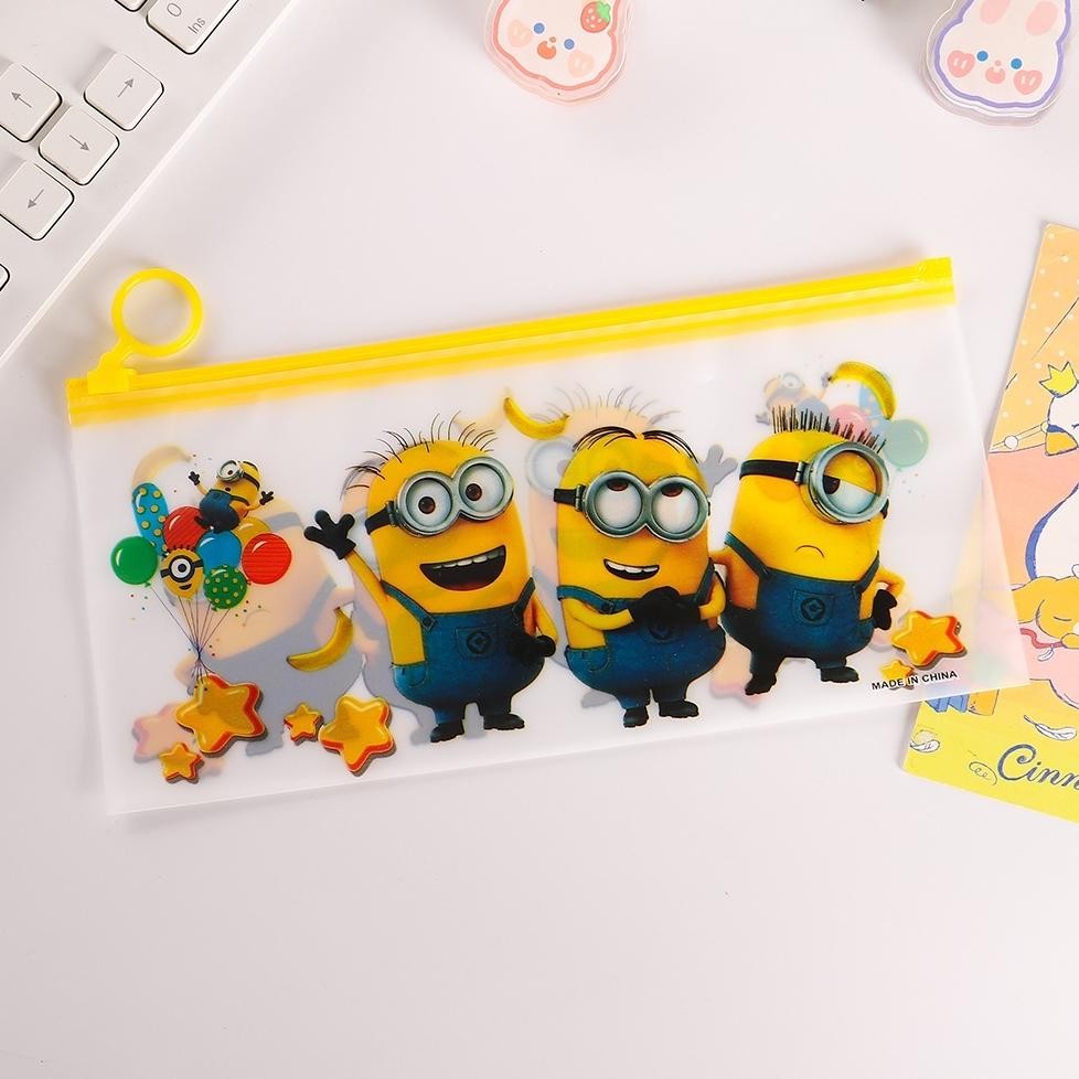 

SMS Tempat Pensil Pulpen Transparan Ziplock Karakter Serbaguna Pouch Zip Lock Penyimpanan Kosmetik Pouch Zipper Pencil Case Tempat Penyimpanan Alat Tulis Murah Import